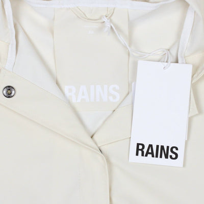 Rains Rain Coat 'FOSSIL' / Size XS / Mid-Length / Womens / Beige / Polyester