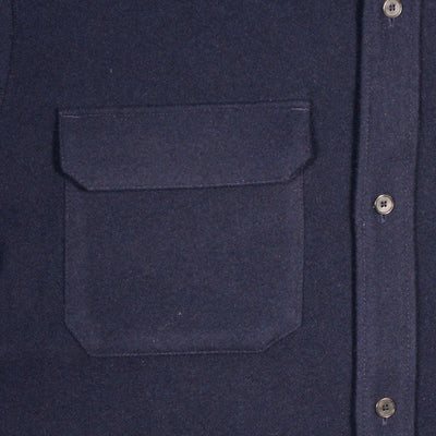 APC Button-Up Shie / Size 2XL / Mens / Blue / Wool