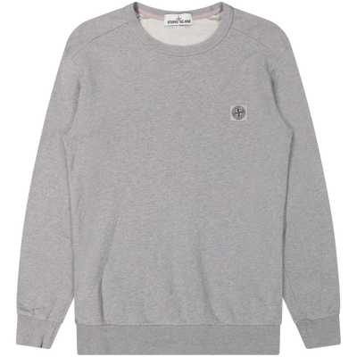 Stone Island Grey Compass Patch Sweatshirt Size Large / Size L / Mens / Gre...