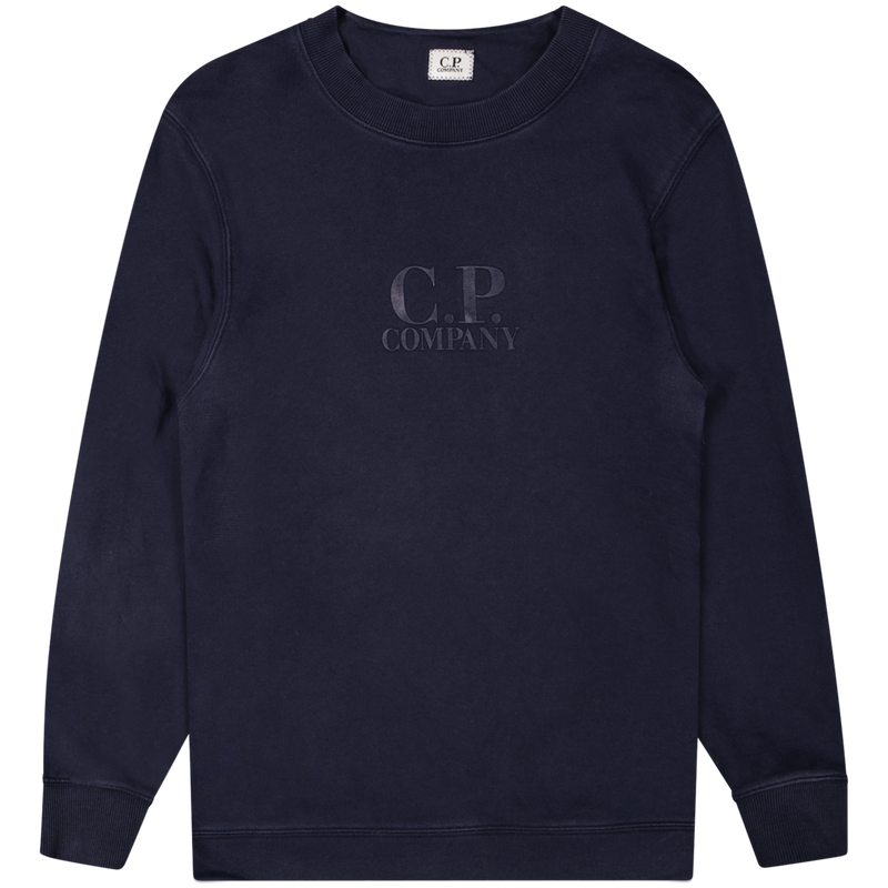 C.P. Company Navy Logo Sweatshirt Size Extra Large / Size XL / Mens / Blue ...