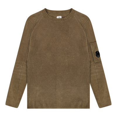 C.P. Company Brown Lens Sleeve Knit Jumper Size Large / Size L / Mens / Bro...