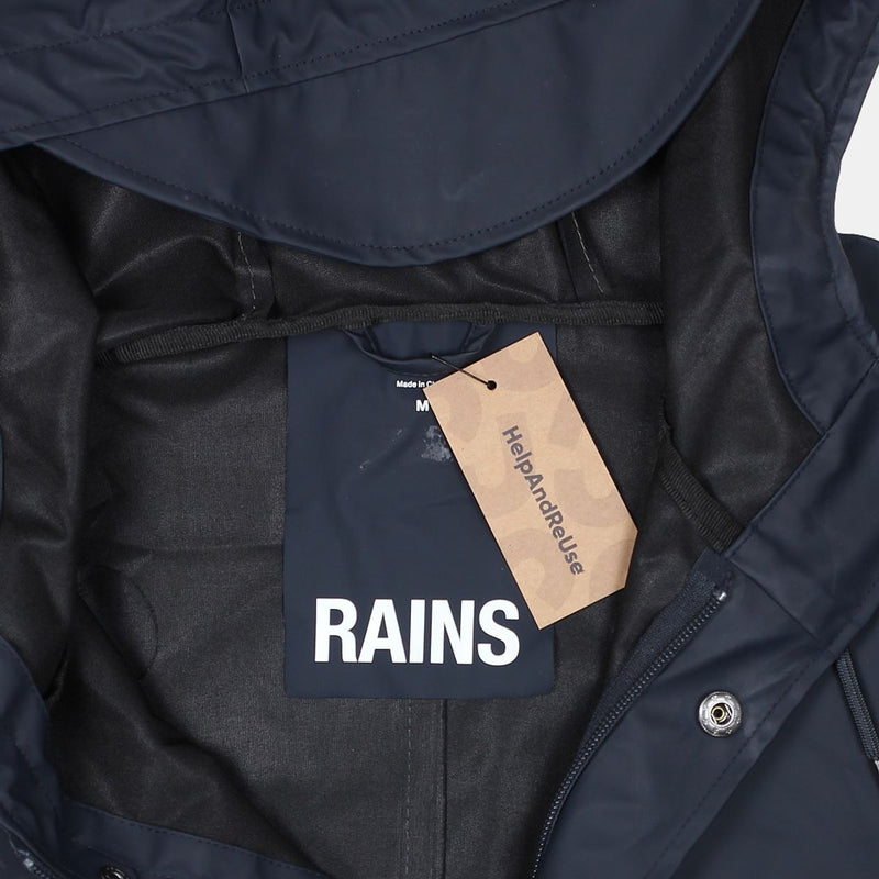 Rains Jacket / Size XS / Mid-Length / Mens / Grey / Polyester