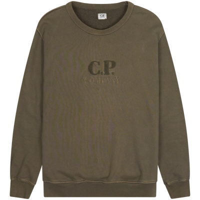 C.P. Company Green Embroidered Logo Sweater Size Extra Large / Size XL / Me...