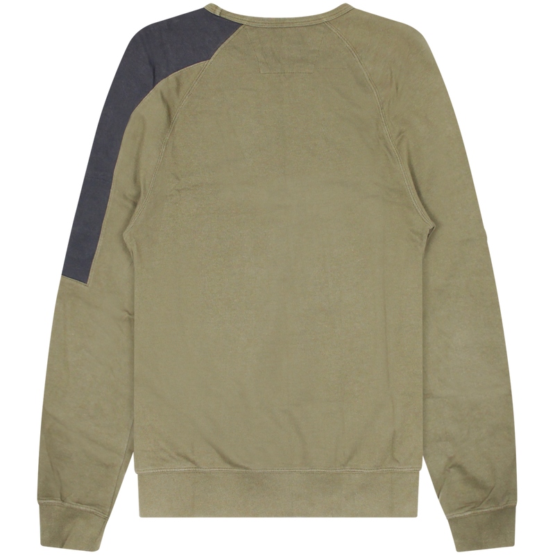 C.P. Company Brown Raglan Contrast Lens Sleeve Sweater Size Medium  / Size ...