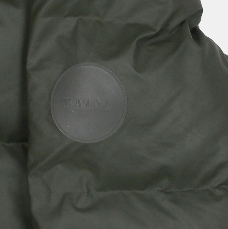 Rains Puffer Coat / Size S / Long / Mens / Green / Polyurethane