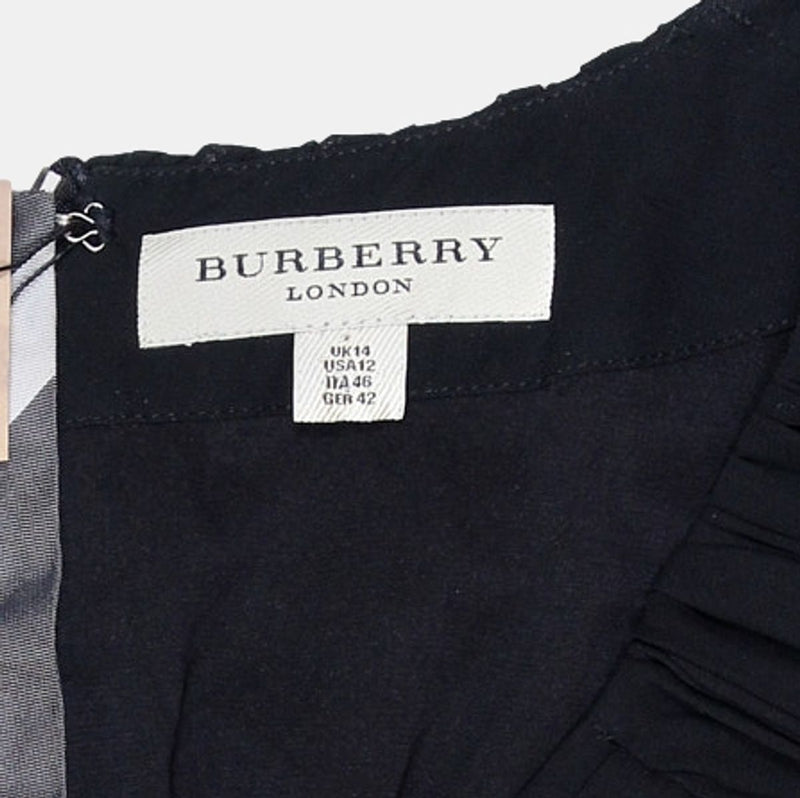Burberry Dress / Size 14 / Midi / Womens / Black / Polyester
