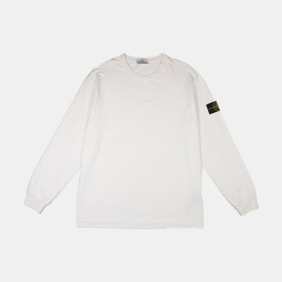 Stone Island Crewneck Sweatshirt / Size M / Mens / White / Cotton