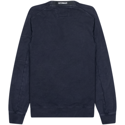 C.P. Company Navy Lens Sleeve Sweater Size Large