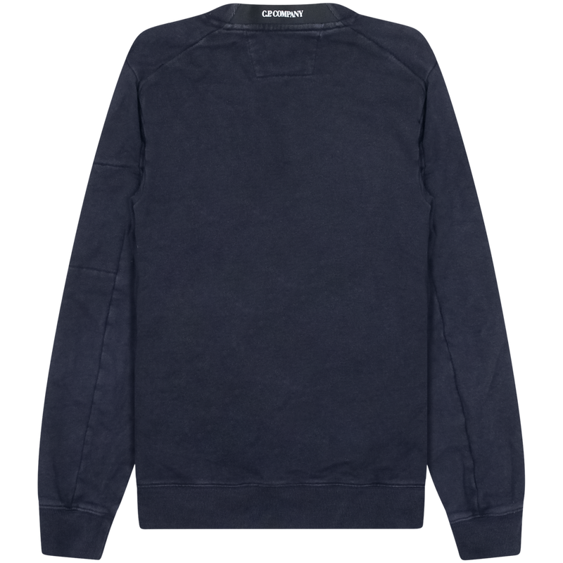C.P. Company Navy Lens Sleeve Sweater Size Large