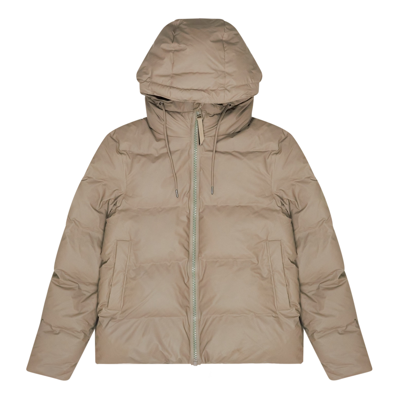 Rains Brown Puffer Jacket Waterproof Coat Size XXS / Size XXS / Mens / Brow...