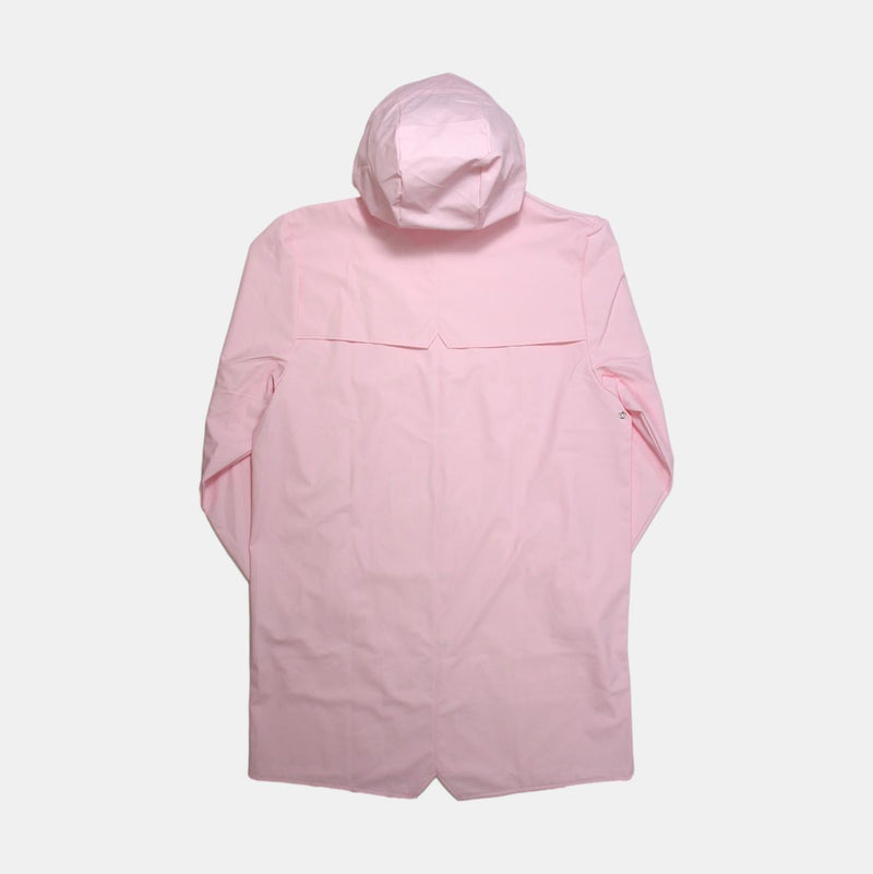 Rains Long Jacket / Size XL / Mid-Length / Womens / Pink / Polyester