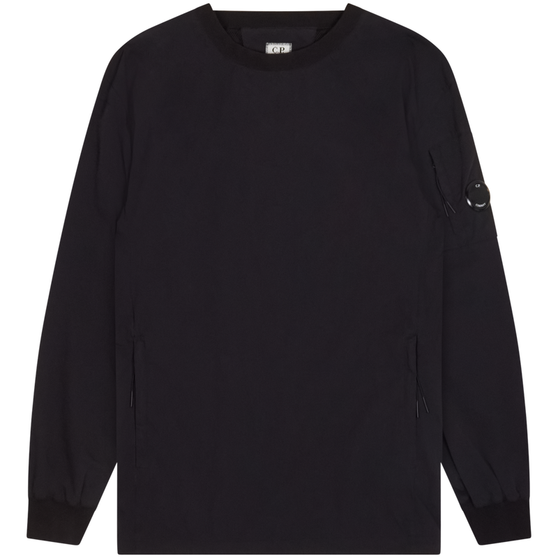 C.P. Company Black Lens Sleeve Sweater Size Medium