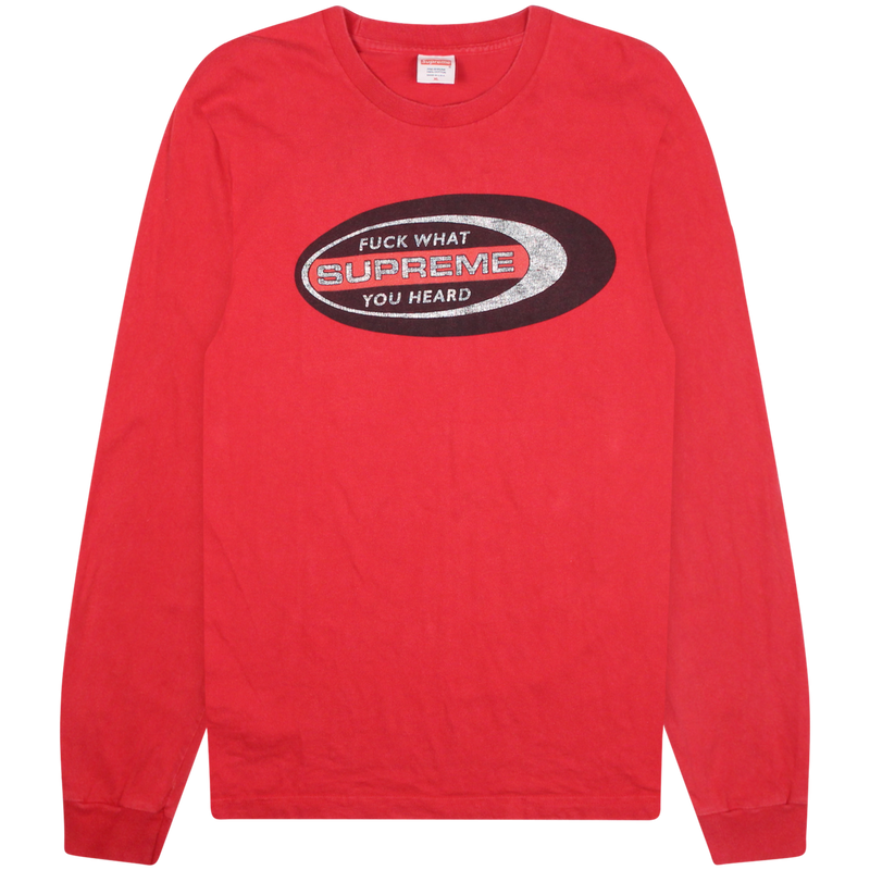 Supreme Red Long Sleeve T shirt Size Extra Large / Size XL / Mens / Red / C...