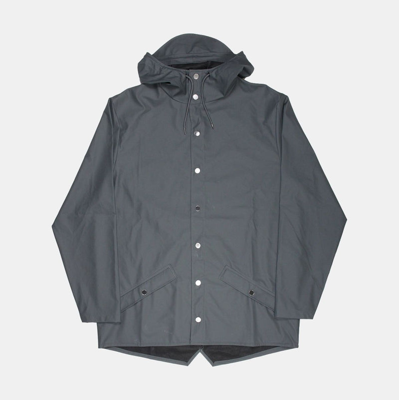 Rains Jacket / Size M / Short / Mens / Grey / Polyurethane
