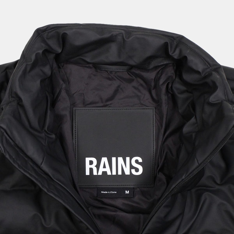 Rains Puffer Jacket / Size M / Short / Mens / Black / Polyester