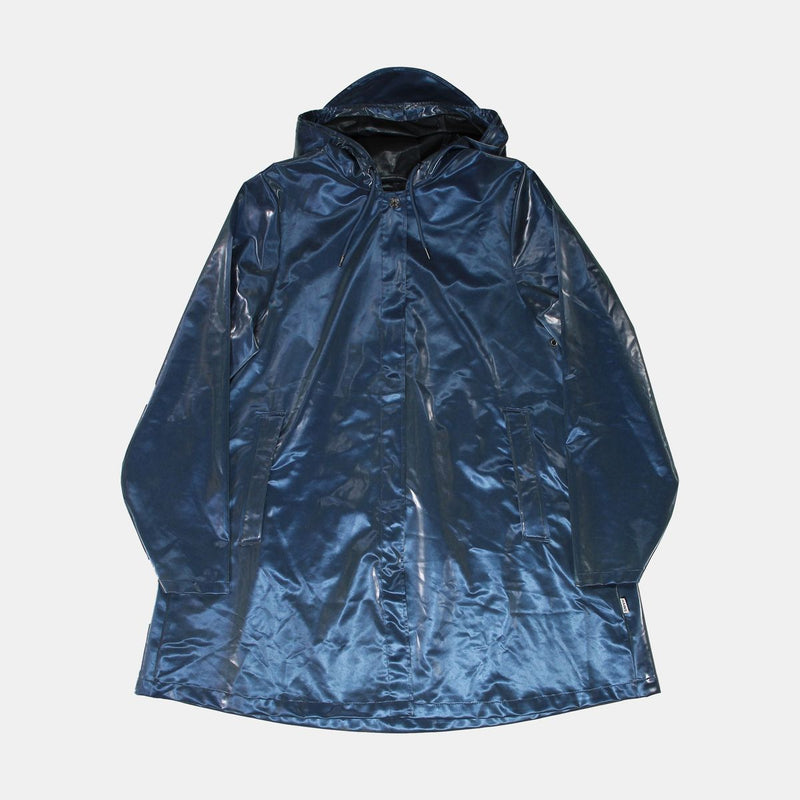 Rains Coat / Size XS / Womens / Blue / Polyamide