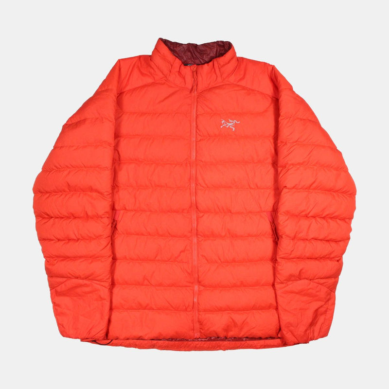Arcteryx Puffer Jacket / Size XL / Short / Mens / Orange / Nylon