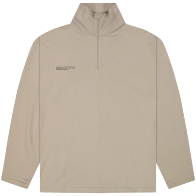 PANGAIA Cream PPRMINT™ Half Zip Sweatshirt Size Small / Size S / Mens / Ivo...