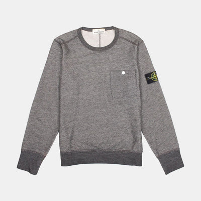Stone Island Pullover Sweatshirt / Size S / Mens / Grey / Cotton