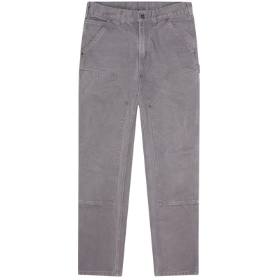Carhartt WIP Grey Double Knee Pants Size Medium / Size M / Mens / Grey / Cotton