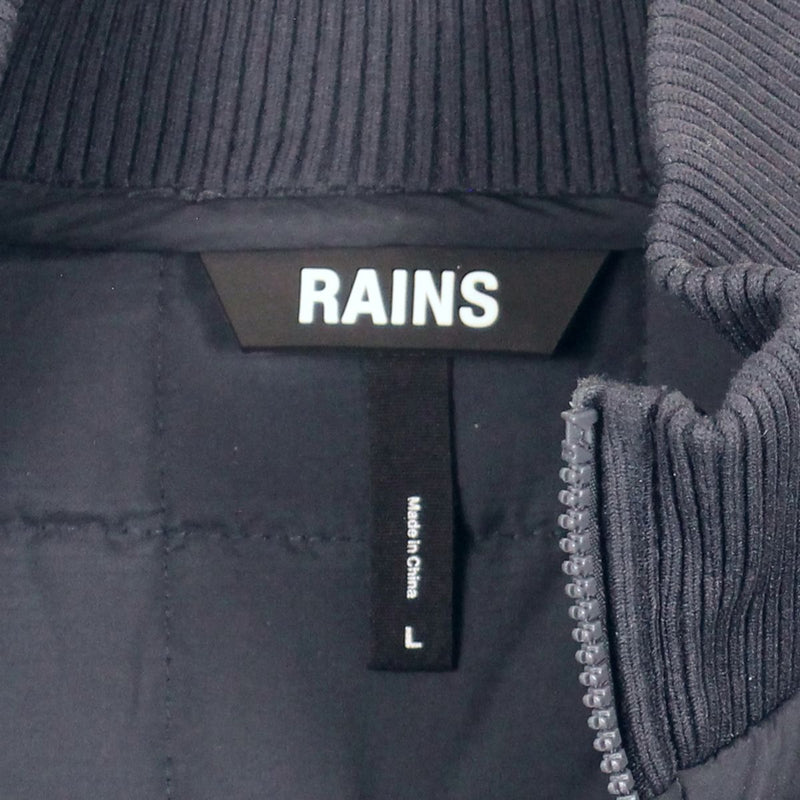 Rains Liner High Neck Jacket  / Size L / Mens / Blue / Polyester / RRP £169