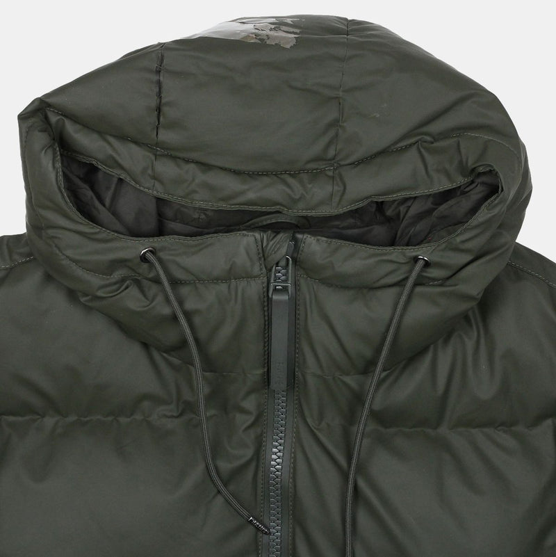 Rains Puffer Coat / Size S / Long / Mens / Green / Polyurethane