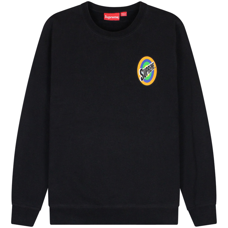 Supreme Black Spin Crew Sweatshirt Size Meduim / Size M / Mens / Black / Co...